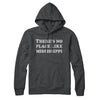 There's No Place Like Mississippi Hoodie-Charcoal Heather-Allegiant Goods Co. Vintage Sports Apparel