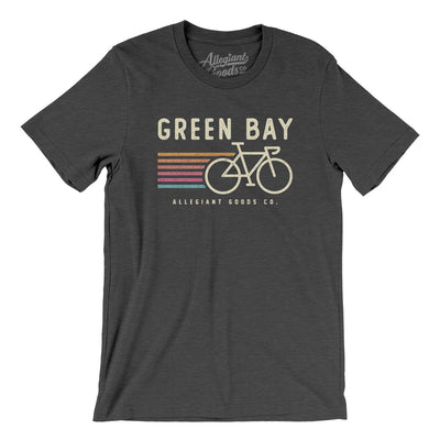Green Bay Cycling Men/Unisex T-Shirt-Dark Grey Heather-Allegiant Goods Co. Vintage Sports Apparel