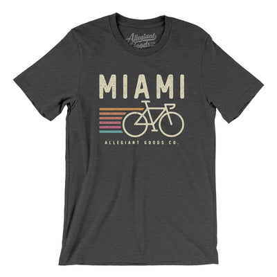 Miami Cycling Men/Unisex T-Shirt-Dark Grey Heather-Allegiant Goods Co. Vintage Sports Apparel