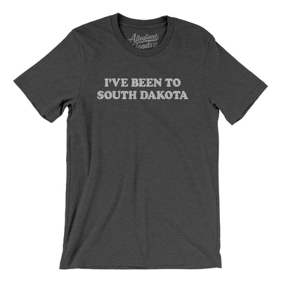 I've Been To South Dakota Men/Unisex T-Shirt-Dark Grey Heather-Allegiant Goods Co. Vintage Sports Apparel