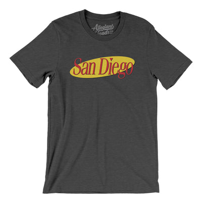 San Diego Seinfeld Men/Unisex T-Shirt-Dark Grey Heather-Allegiant Goods Co. Vintage Sports Apparel