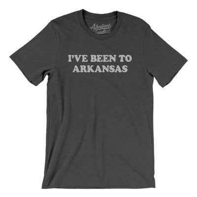 I've Been To Arkansas Men/Unisex T-Shirt-Dark Grey Heather-Allegiant Goods Co. Vintage Sports Apparel