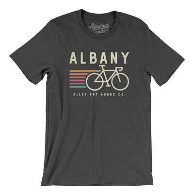 Albany Cycling Men/Unisex T-Shirt-Dark Grey Heather-Allegiant Goods Co. Vintage Sports Apparel