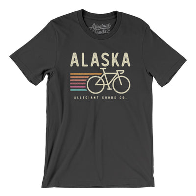 Alaska Cycling Men/Unisex T-Shirt-Dark Grey-Allegiant Goods Co. Vintage Sports Apparel