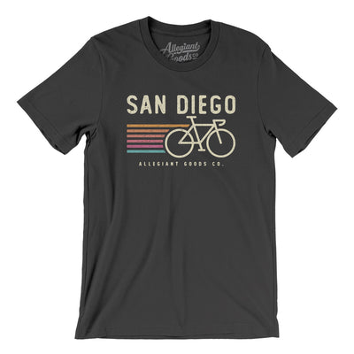 San Diego Cycling Men/Unisex T-Shirt-Dark Grey-Allegiant Goods Co. Vintage Sports Apparel