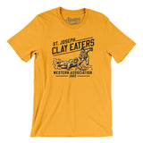 St Joseph Clay Eaters Men/Unisex T-Shirt-Gold-Allegiant Goods Co. Vintage Sports Apparel