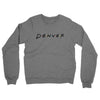 Denver Friends Midweight French Terry Crewneck Sweatshirt-Graphite Heather-Allegiant Goods Co. Vintage Sports Apparel