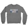 Detroit Grit Midweight French Terry Crewneck Sweatshirt-Graphite Heather-Allegiant Goods Co. Vintage Sports Apparel