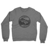 Colorado State Quarter Midweight French Terry Crewneck Sweatshirt-Graphite Heather-Allegiant Goods Co. Vintage Sports Apparel