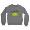 Kansas Golf Midweight French Terry Crewneck Sweatshirt-Graphite Heather-Allegiant Goods Co. Vintage Sports Apparel