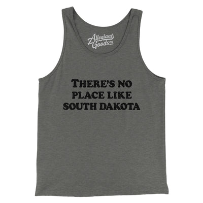 There's No Place Like South Dakota Men/Unisex Tank Top-Grey TriBlend-Allegiant Goods Co. Vintage Sports Apparel