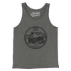 Iowa State Quarter Men/Unisex Tank Top-Grey TriBlend-Allegiant Goods Co. Vintage Sports Apparel