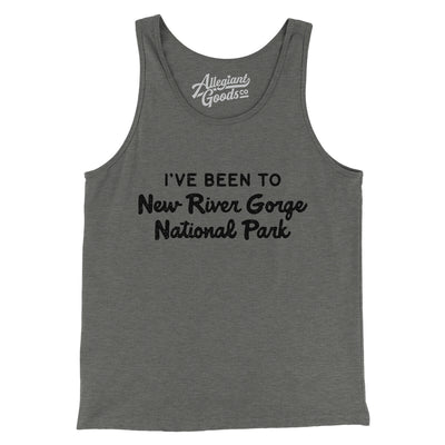 I've Been To New River Gorge National Park Men/Unisex Tank Top-Grey TriBlend-Allegiant Goods Co. Vintage Sports Apparel