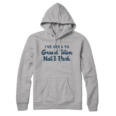 I've Been To Grand Teton National Park Hoodie-Heather Grey-Allegiant Goods Co. Vintage Sports Apparel