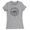 North Carolina State Quarter Women's T-Shirt-Heather Grey-Allegiant Goods Co. Vintage Sports Apparel