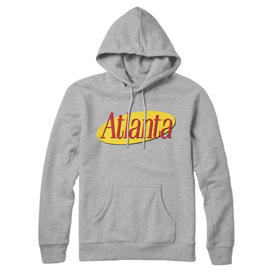 Atlanta Seinfeld Hoodie-Heather Grey-Allegiant Goods Co. Vintage Sports Apparel