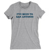 I've Been To San Antonio Women's T-Shirt-Heather Grey-Allegiant Goods Co. Vintage Sports Apparel
