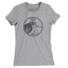 Idaho State Quarter Women's T-Shirt-Heather Grey-Allegiant Goods Co. Vintage Sports Apparel