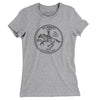 Delaware State Quarter Women's T-Shirt-Heather Grey-Allegiant Goods Co. Vintage Sports Apparel