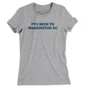 I've Been To Washington Dc Women's T-Shirt-Heather Grey-Allegiant Goods Co. Vintage Sports Apparel