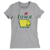 Iowa Golf Women's T-Shirt-Heather Grey-Allegiant Goods Co. Vintage Sports Apparel