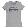 I've Been To Grand Canyon National Park Women's T-Shirt-Heather Grey-Allegiant Goods Co. Vintage Sports Apparel