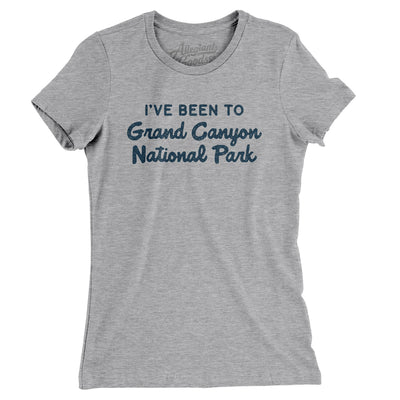 I've Been To Grand Canyon National Park Women's T-Shirt-Heather Grey-Allegiant Goods Co. Vintage Sports Apparel