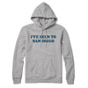 I've Been To San Diego Hoodie-Heather Grey-Allegiant Goods Co. Vintage Sports Apparel
