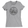 Mississippi State Quarter Women's T-Shirt-Heather Grey-Allegiant Goods Co. Vintage Sports Apparel