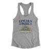 Lincoln Park Women's Racerback Tank-Heather Grey-Allegiant Goods Co. Vintage Sports Apparel