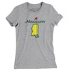 Mississippi Golf Women's T-Shirt-Heather Grey-Allegiant Goods Co. Vintage Sports Apparel
