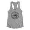 North Carolina State Quarter Women's Racerback Tank-Heather Grey-Allegiant Goods Co. Vintage Sports Apparel