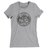Nevada State Quarter Women's T-Shirt-Heather Grey-Allegiant Goods Co. Vintage Sports Apparel