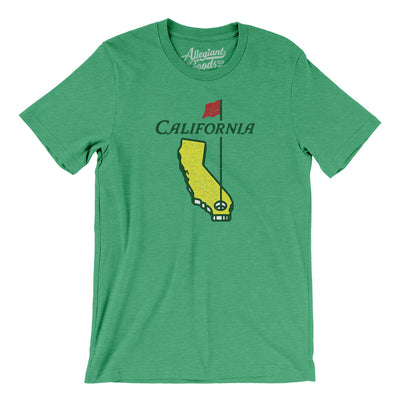 California Golf Men/Unisex T-Shirt-Heather Kelly-Allegiant Goods Co. Vintage Sports Apparel