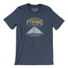 Memphis Pyramid Arena Men/Unisex T-Shirt-Heather Navy-Allegiant Goods Co. Vintage Sports Apparel