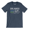 Orlando Cycling Men/Unisex T-Shirt-Heather Navy-Allegiant Goods Co. Vintage Sports Apparel