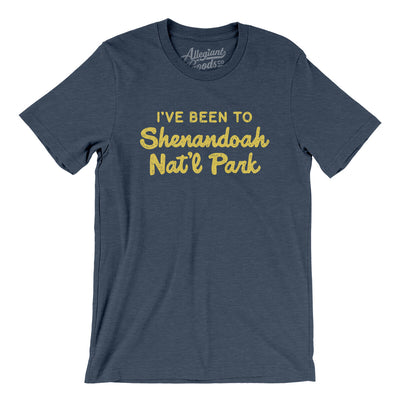 I've Been To Shenandoah National Park Men/Unisex T-Shirt-Heather Navy-Allegiant Goods Co. Vintage Sports Apparel