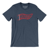 Houston Pennant Men/Unisex T-Shirt-Heather Navy-Allegiant Goods Co. Vintage Sports Apparel