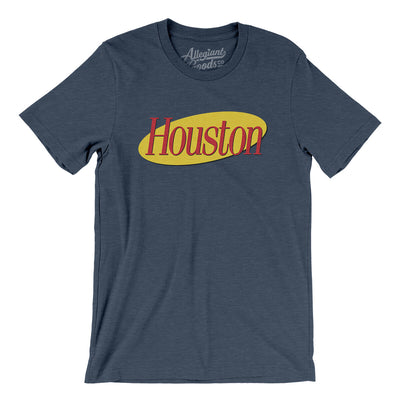Houston Seinfeld Men/Unisex T-Shirt-Heather Navy-Allegiant Goods Co. Vintage Sports Apparel