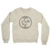 Wyoming State Quarter Midweight French Terry Crewneck Sweatshirt-Heather Oatmeal-Allegiant Goods Co. Vintage Sports Apparel