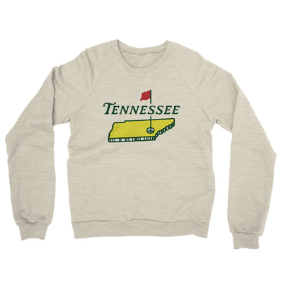 Tennessee Golf Midweight French Terry Crewneck Sweatshirt-Heather Oatmeal-Allegiant Goods Co. Vintage Sports Apparel
