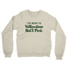 I've Been To Yellowstone National Park Midweight French Terry Crewneck Sweatshirt-Heather Oatmeal-Allegiant Goods Co. Vintage Sports Apparel