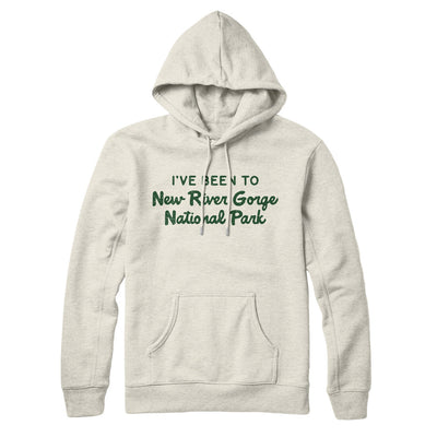 I've Been To New River Gorge National Park Hoodie-Heather Oatmeal-Allegiant Goods Co. Vintage Sports Apparel