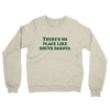 There's No Place Like South Dakota Midweight French Terry Crewneck Sweatshirt-Heather Oatmeal-Allegiant Goods Co. Vintage Sports Apparel