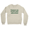 There's No Place Like Arkansas Midweight French Terry Crewneck Sweatshirt-Heather Oatmeal-Allegiant Goods Co. Vintage Sports Apparel