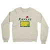 Kansas Golf Midweight French Terry Crewneck Sweatshirt-Heather Oatmeal-Allegiant Goods Co. Vintage Sports Apparel