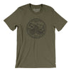 Mississippi State Quarter Men/Unisex T-Shirt-Heather Olive-Allegiant Goods Co. Vintage Sports Apparel