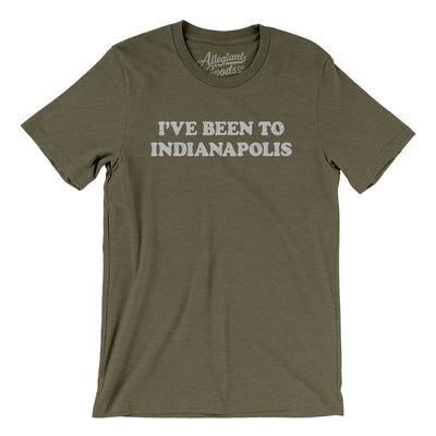I've Been To Indianapolis Men/Unisex T-Shirt-Heather Olive-Allegiant Goods Co. Vintage Sports Apparel