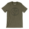 Wyoming State Quarter Men/Unisex T-Shirt-Heather Olive-Allegiant Goods Co. Vintage Sports Apparel