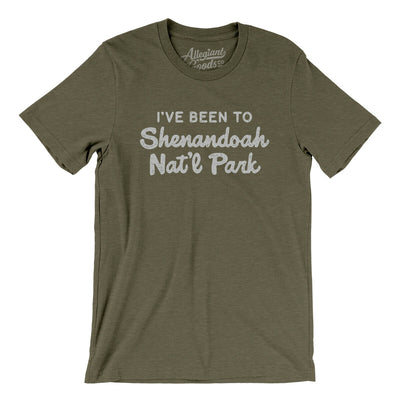 I've Been To Shenandoah National Park Men/Unisex T-Shirt-Heather Olive-Allegiant Goods Co. Vintage Sports Apparel